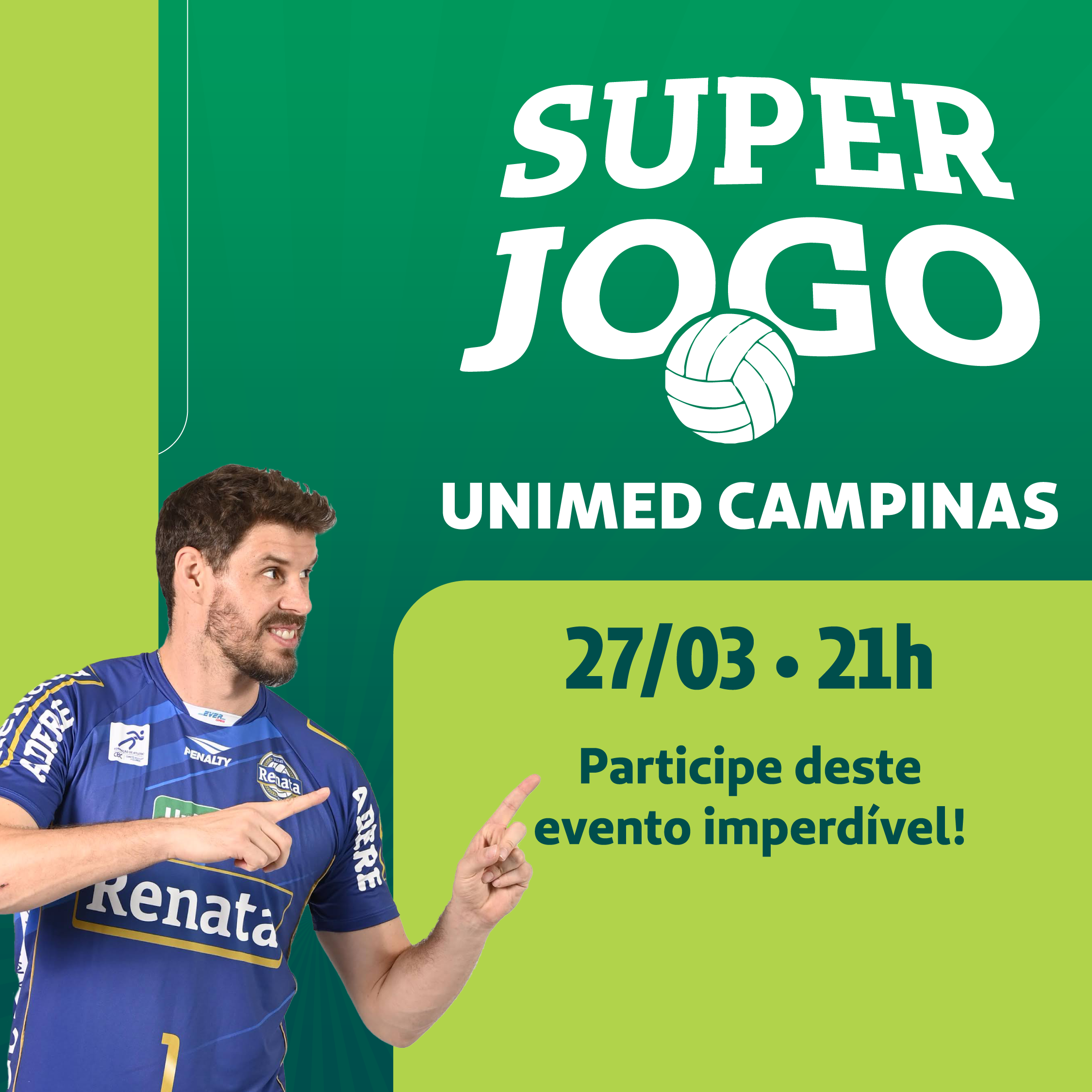 Super Jogo Vôlei Renata 2026 terá pré-venda exclusiva e ingressos com valor especial para clientes 