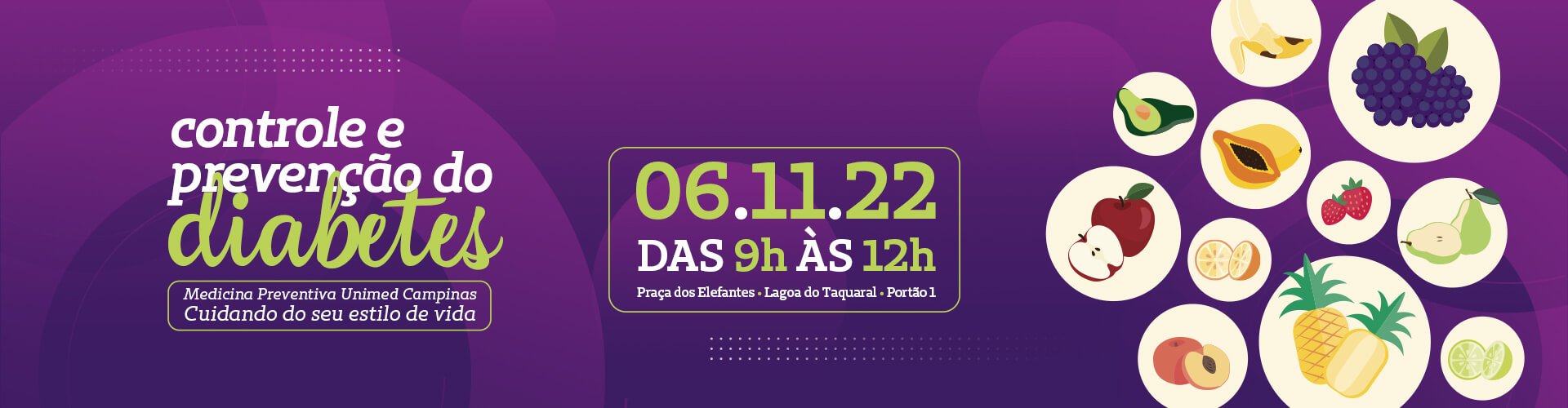Medicina Preventiva promove evento sobre  conscientização do diabetes na Lagoa do Taquaral