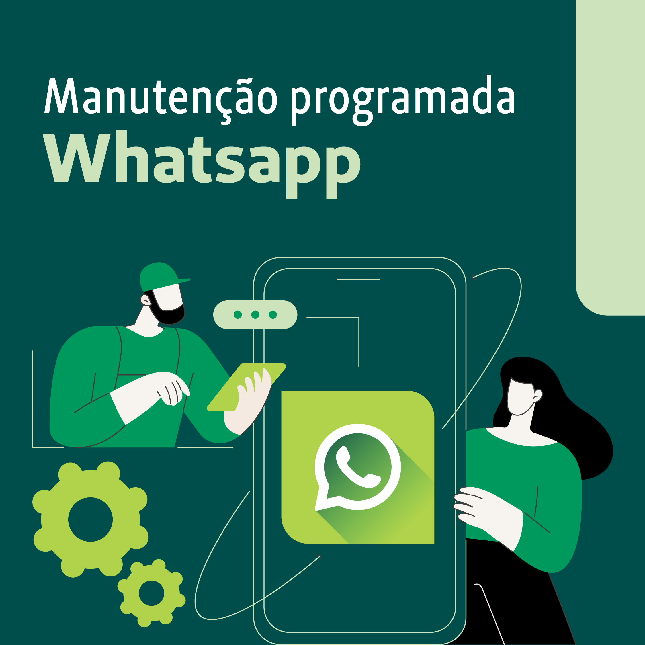 Manutenção programada WhatsApp Unimed Campinas (19) 99605-5575