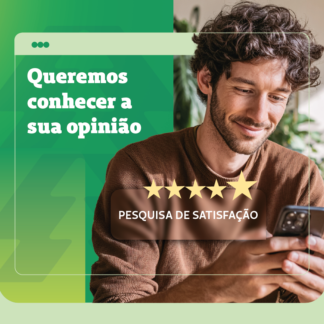 Queremos saber sua opinião