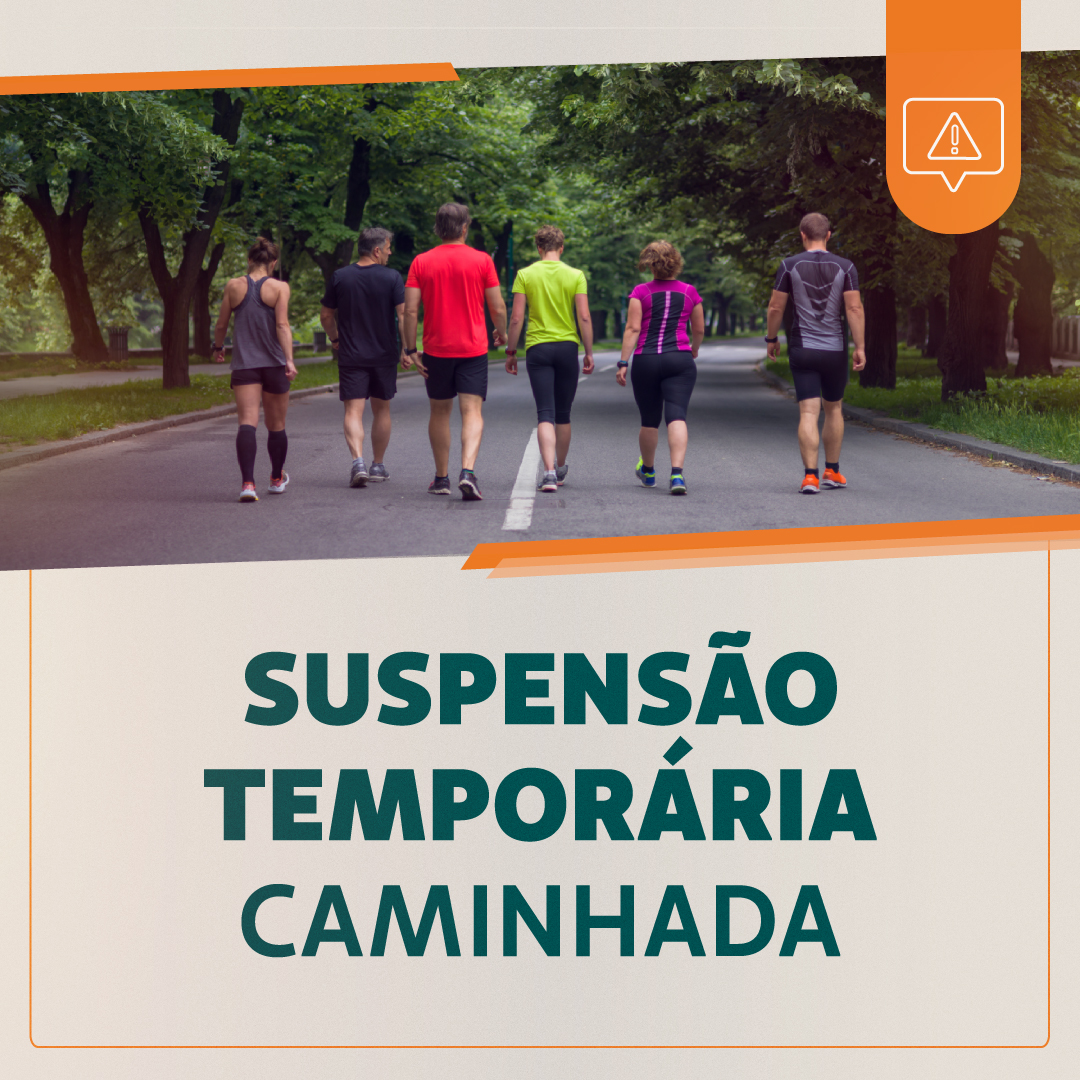 Grupo de Caminhada ficará suspenso de 23/12 a 03/01