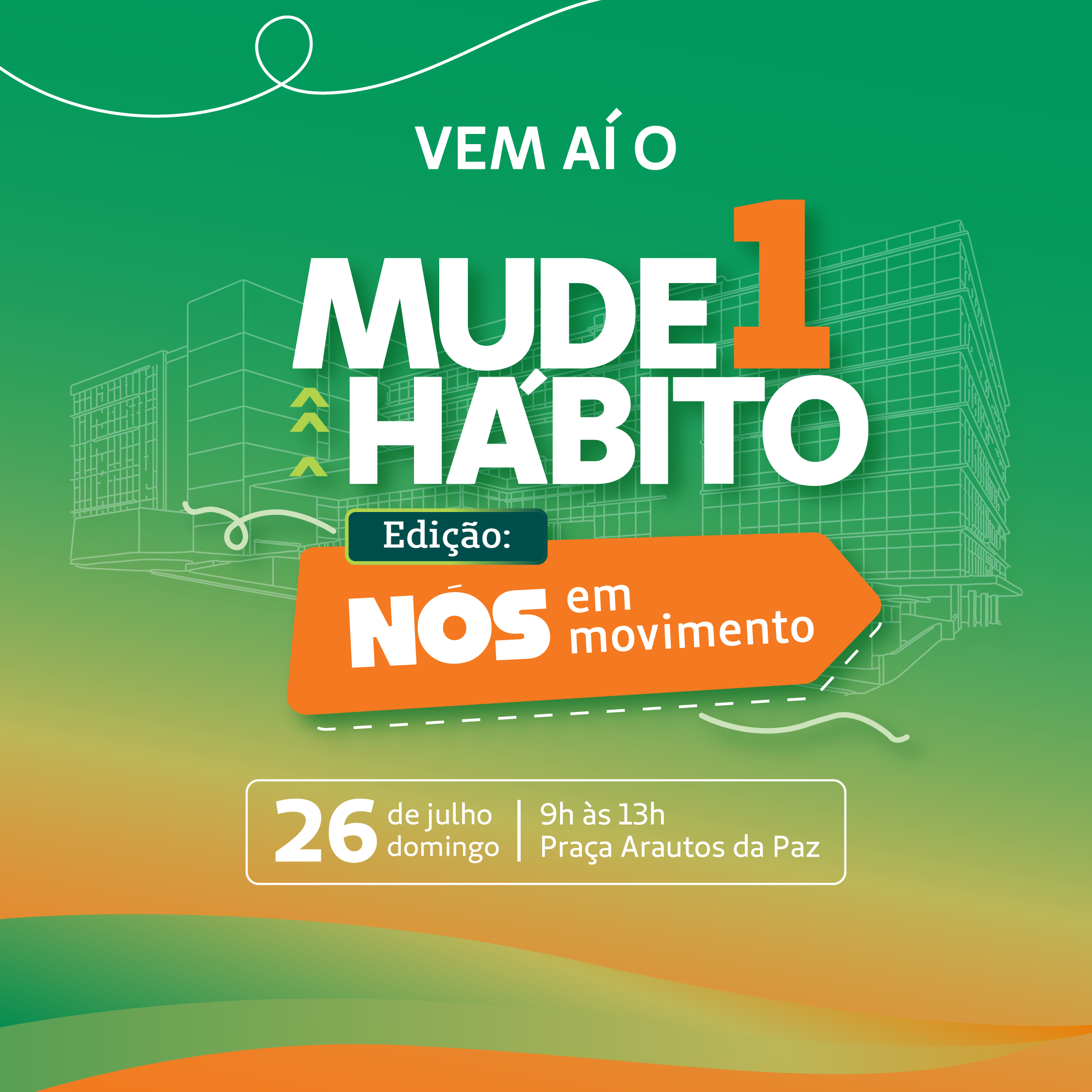 Mude1Hábito: um domingo de saúde e diversão na Praça Arautos da Paz