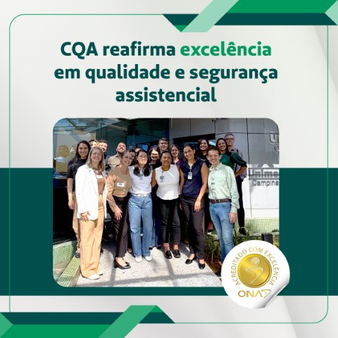 Centro de Quimioterapia Ambulatorial é recertificado com Excelência pela ONA 