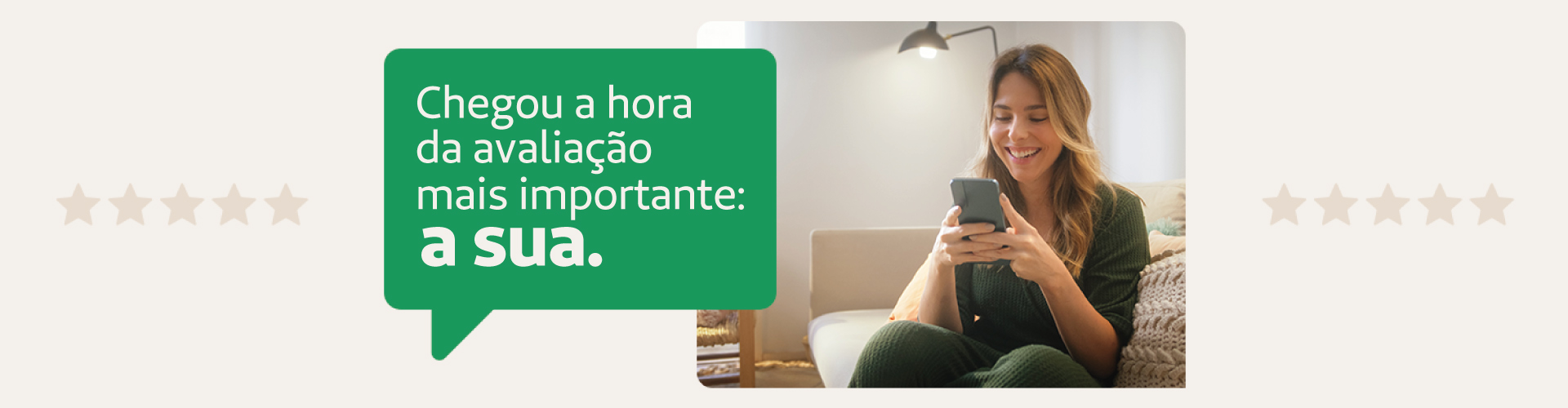 Participe da pesquisa de satisfação e avalie nossos serviços