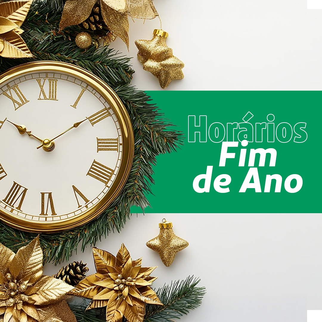 Confira o horário especial de fim de ano dos nossos pontos de atendimento 