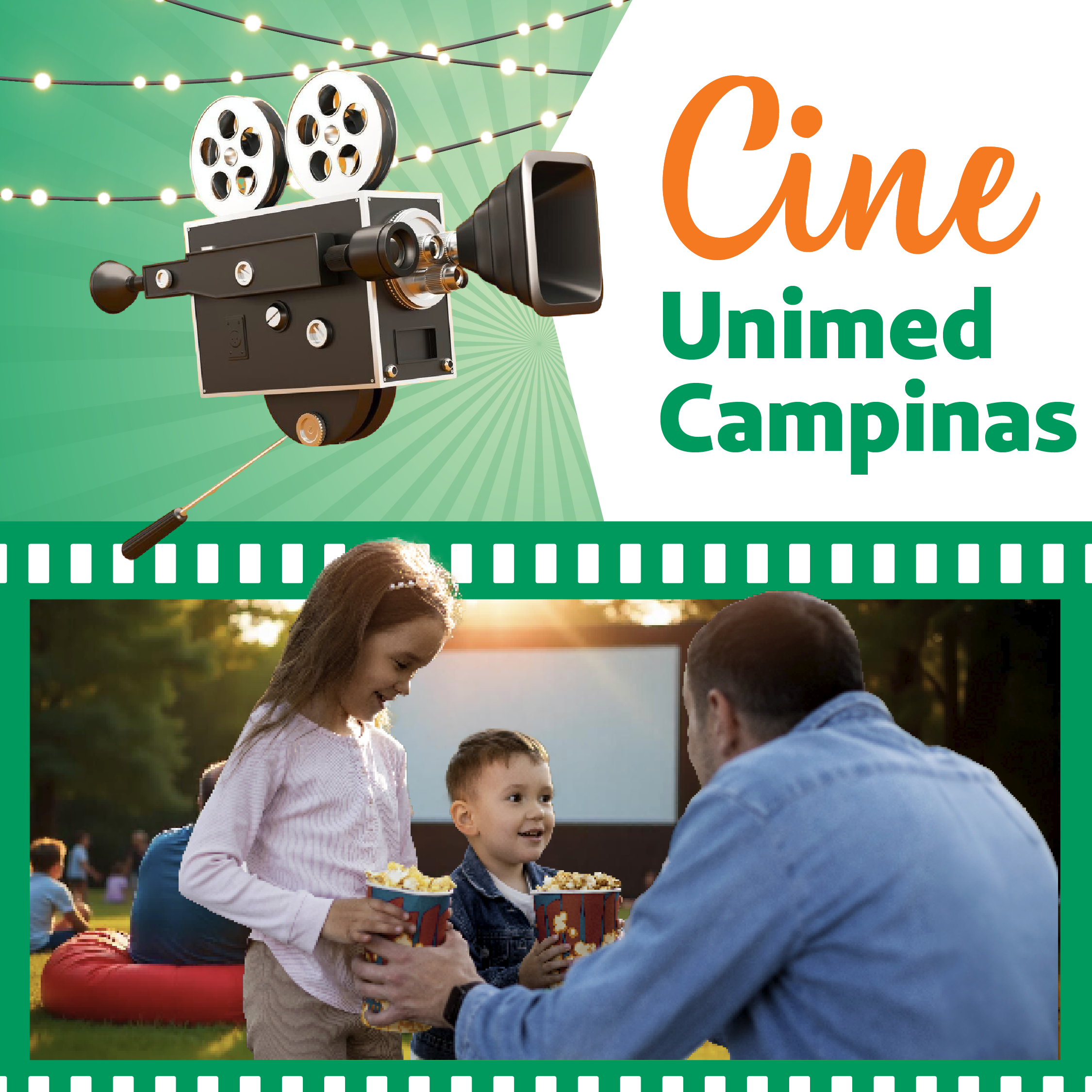 Cine Unimed Campinas acontece dia 26/01 na Praça Arautos da Paz